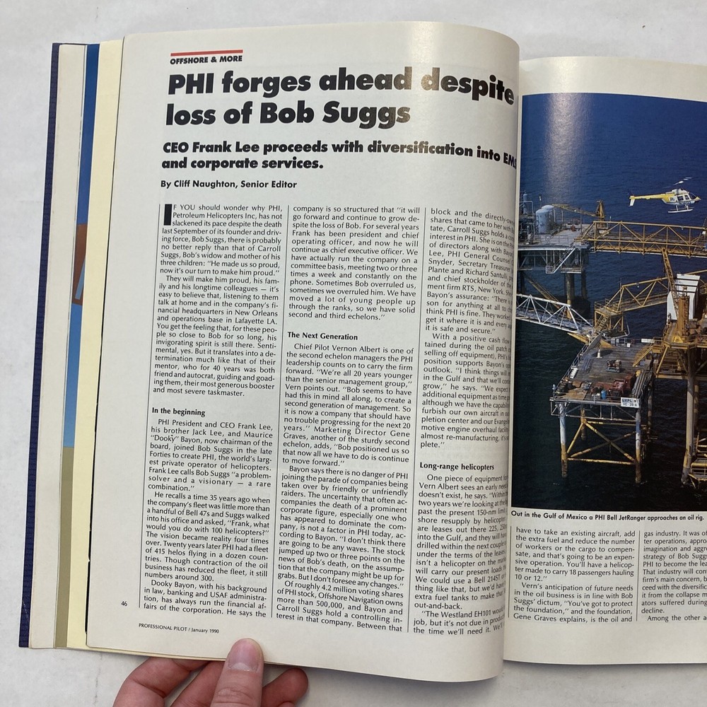 Professional Pilot - January 1990 Issue