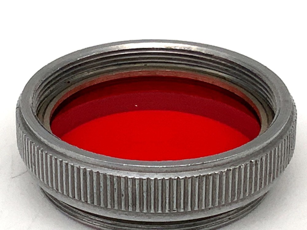 Red Color Filter 22Mm Circular Filter Thread