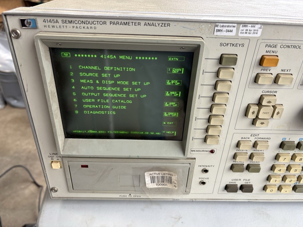 Hewlett Packard 4145A Semiconductor Parameter Analyzer
