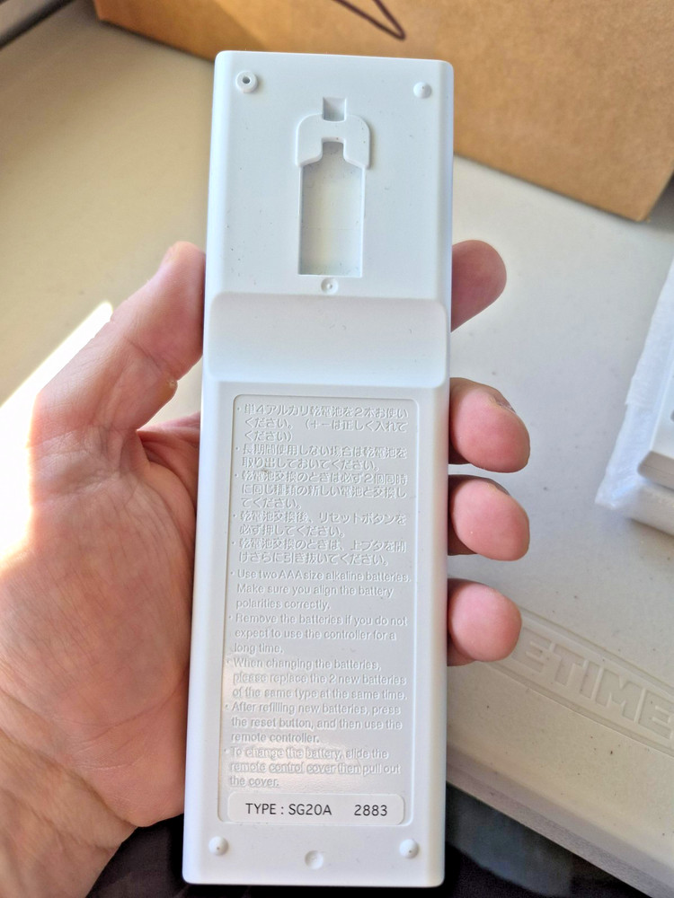 Mitsubishi SG20A 2883 HVAC Remote Controller Mini Split AC OEM NEW/OPEN