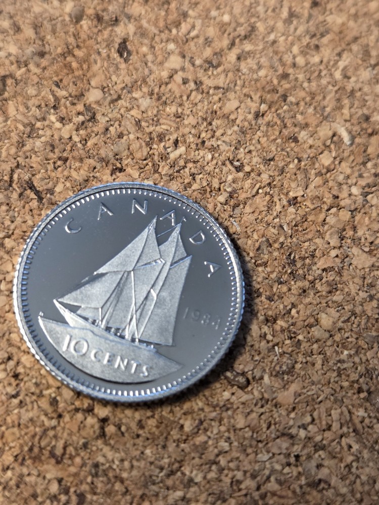 1984 CANADA 10 Ten Cent Proof COIN