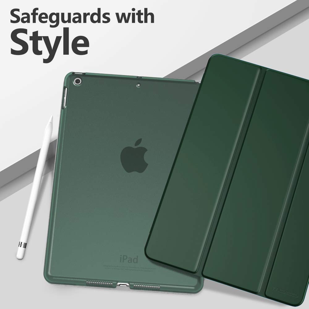 Midnight Green iPad 9th 8th 7th Gen Case Auto Wake Sleep Adjustable Angles