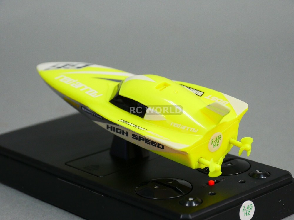Remote Control RC Micro BOAT RC Mini Boat -YELLOW - 2.4GHz