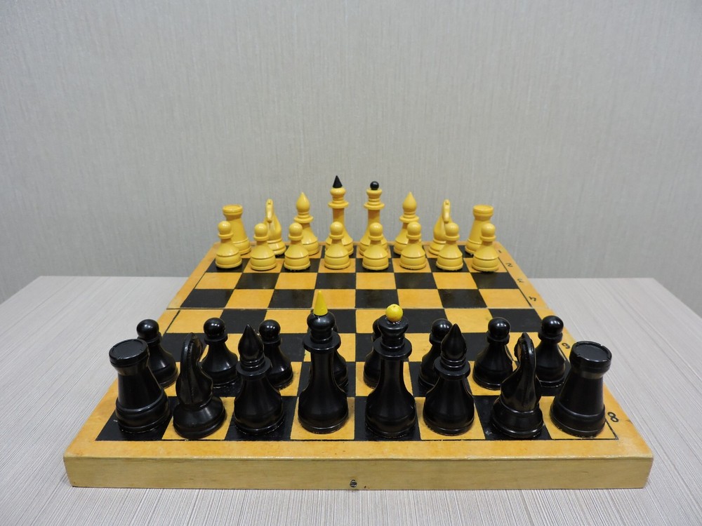 Rare Bakelite Vintage Chess Set Soviet USSR