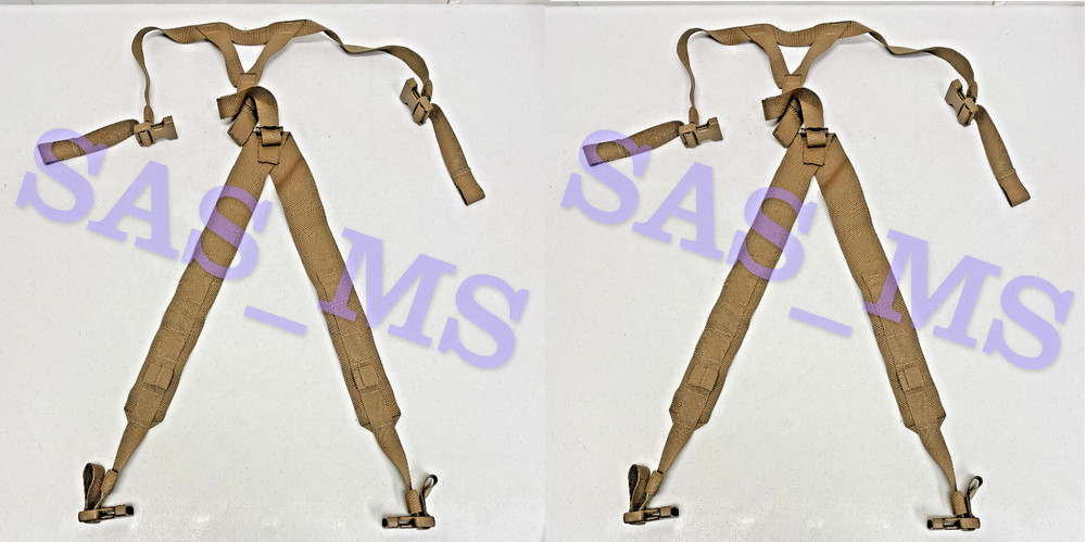 2X USMC COYOTE CHEST RIG TACTICAL ASSAULT PANEL HARNESS ASSEMBLY SHOULDER STRAP