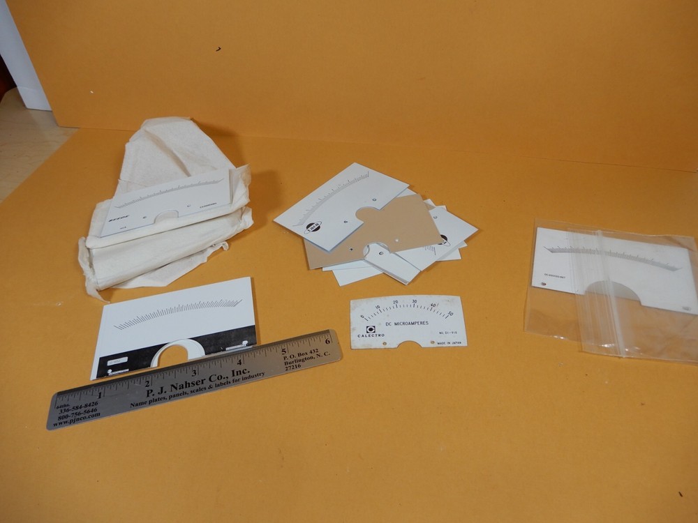 Lot of Modutec Emco Beede Panel Meter Blank Faceplates NOS