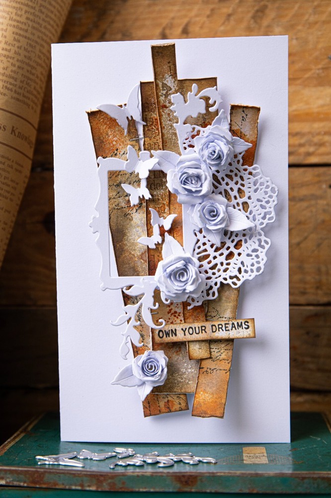 New Sizzix Thinlits 15pc Boutique #666607 Retail $20.99 by Tim Holtz Vault