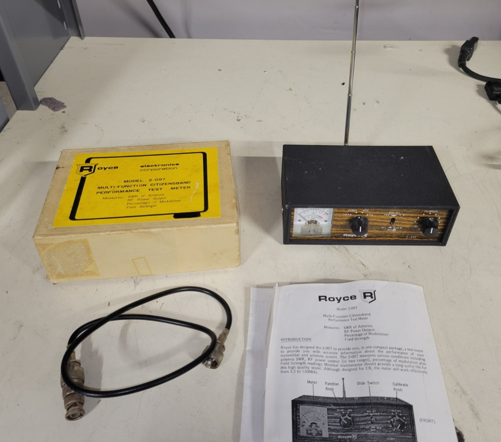 Royce 2-097 Multi-Function SWR Meter RF Power Field Strength Etc