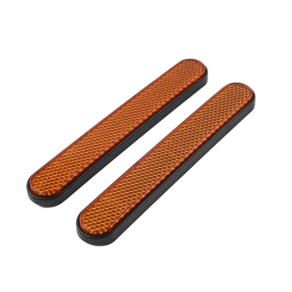2Pcs Universal Front Rear Fork Leg Reflective Reflector Sticker For Harley 