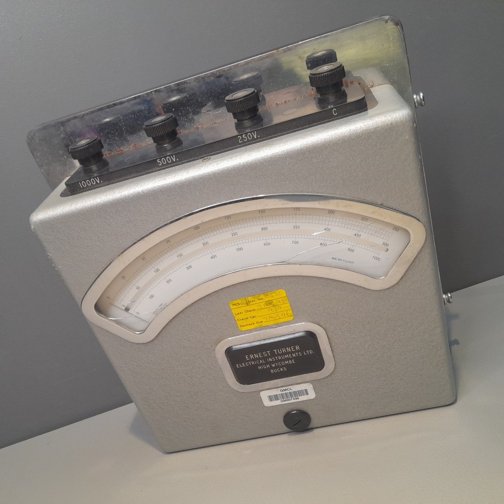 Vintage MARCONI TEST DEPT Voltmeter Ernest Turner Electrical Instruments Ltd