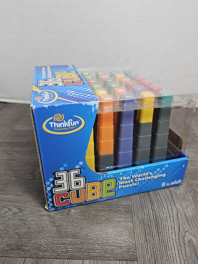 36 Cube World’s Most Challenging Puzzle 100% Complete - ThinkFun 2008 Cube Game