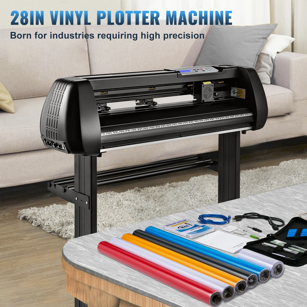 Vinyl Cutter Machine Cutting Plotter 28in Bluetooth SignMaster Kit Bundle