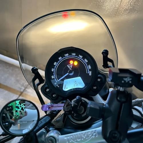 Motorcycle Double Bubble Windshield Windscreen Visor Compatible with Street