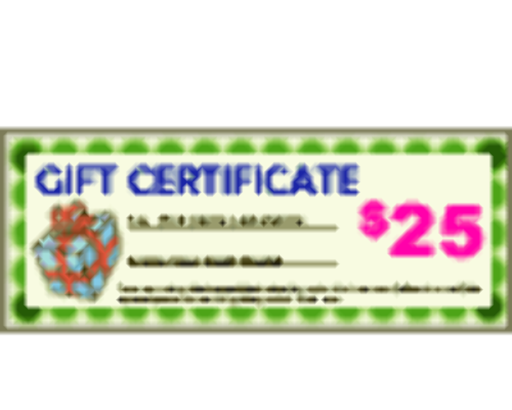 Gift Certificate $25