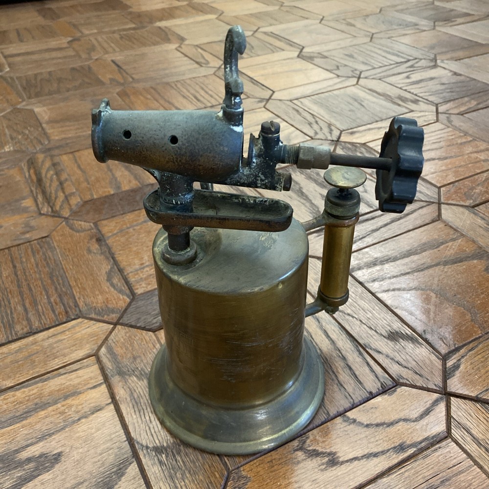 Antique Kant-Rust Solid Brass Blow Torch Welding Soldering Tool