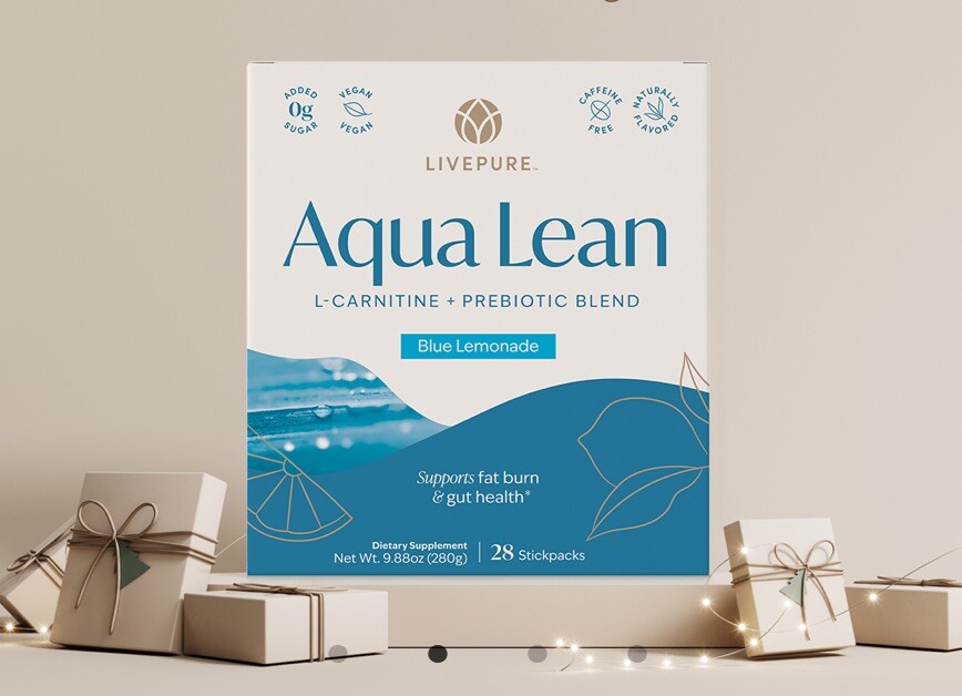 Live pure Aqua Lean Blue Lemonade, Exp 01/2027