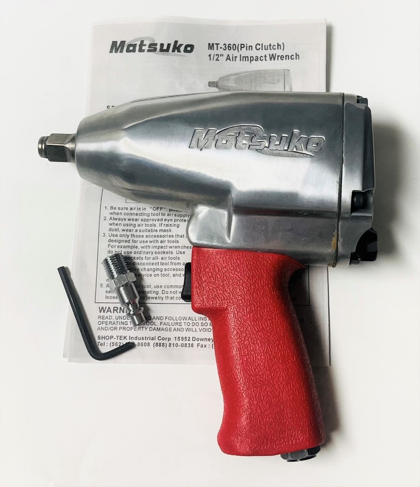 Matsuko 1/2" Dr Air Impact Wrench (PIN CLUTCH), MT-360