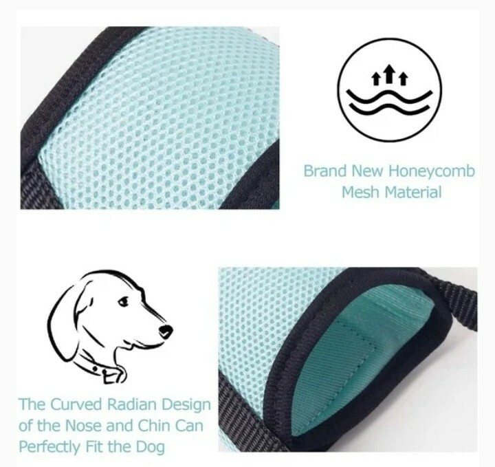 SOFT DOG MUZZLE, Size Small, Stop Biting, Chewing play safe