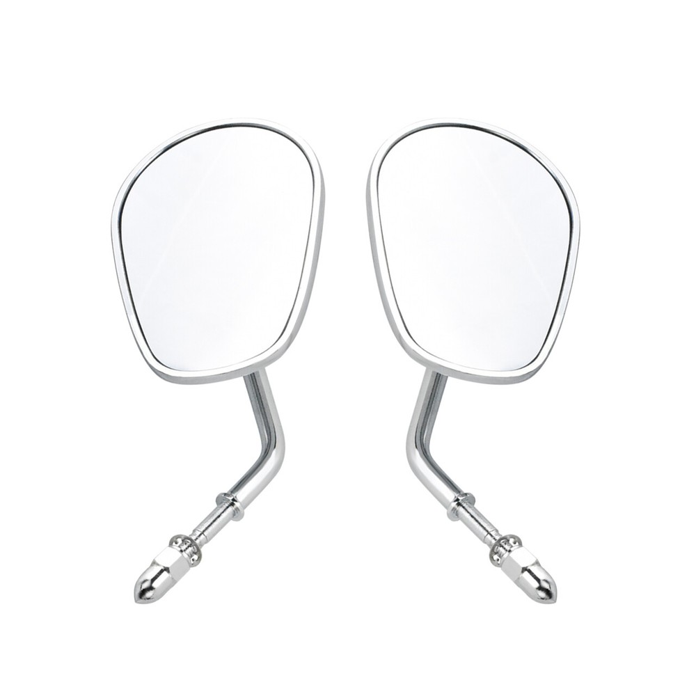 Universal Chrome 8mm Rear Side View Mirror For Harley Touring Road Electra Glide