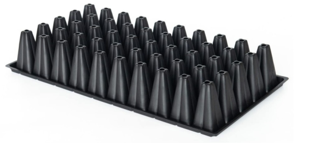 RooTrimmer 50 Cell, 10pcs-Pack Thick Durable Seedling Plastic Nursery Trays (...