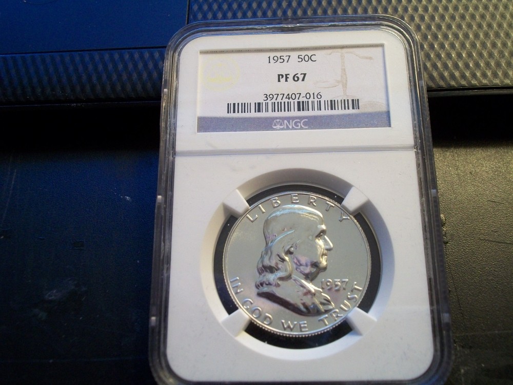 1957 Franklin Half Dollar Proof NGC PR67