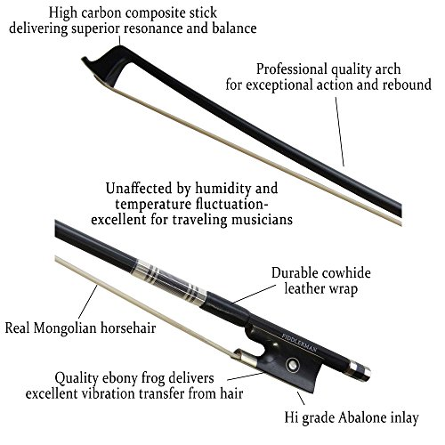 Fiddlerman Carbon Fiber Violin Bow 4/4