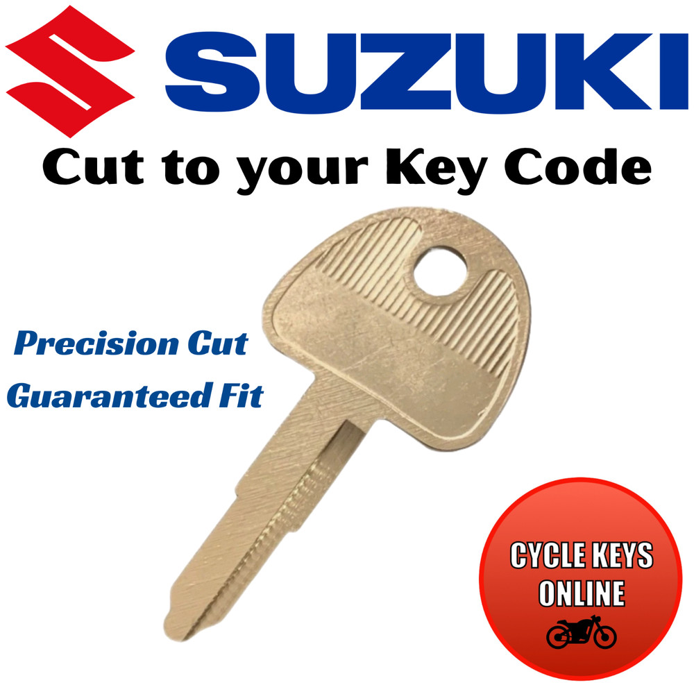 Suzuki Motorcycle keys Cut to Code spare replacement key codes 101-300 Long key
