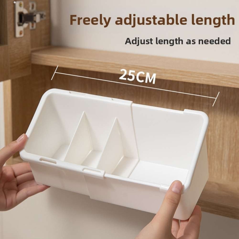 Compact Adjustable Storage Organizer Box for Desk Accessories and Cosmetics
