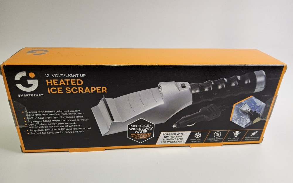 SmartGear New Heated Ice Scraper 12-Volt/Light Up