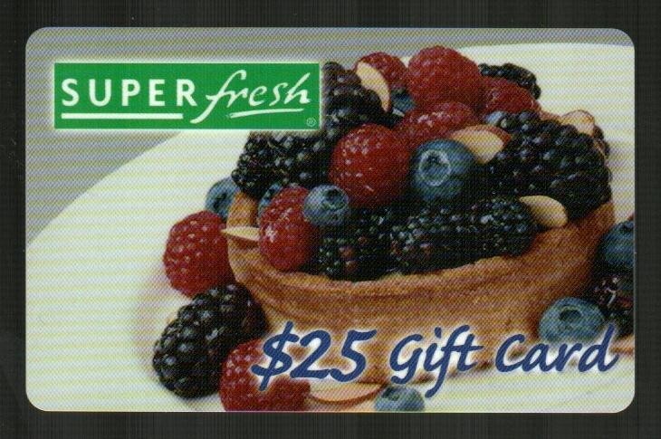 SUPER FRESH Fruit on Cake ( 2003 ) Gift Card ( $0 - NO VALUE )