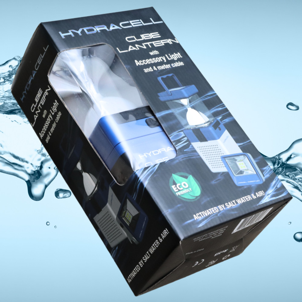 Hydracell Cube Lantern with Accessory Light and 4 Meter Cable
