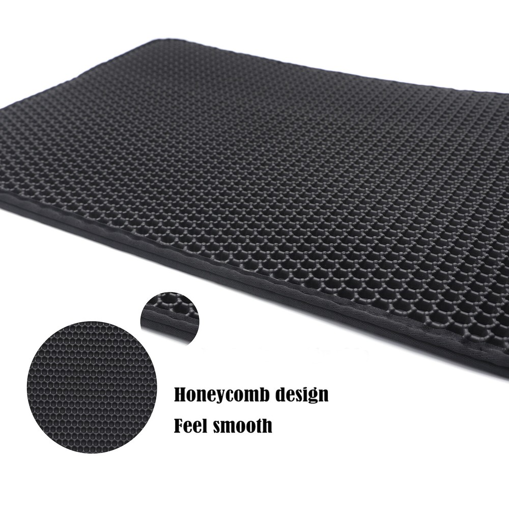 60X45 Black Cat litter Mat Double Layer Pad Trapper Folding Pad EVA Foam Rubber