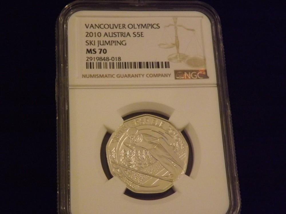 2010         OLYMPICS       Ski Jump    Austria        NGC  MS 70