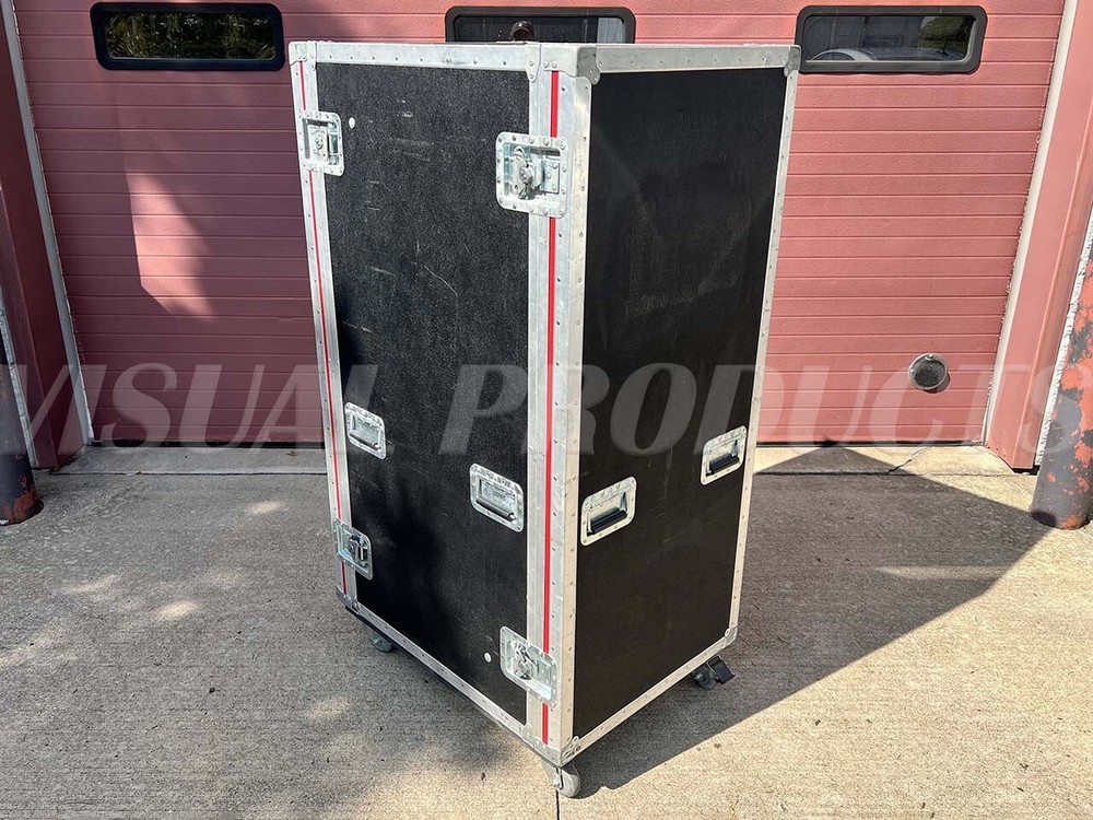 Omega Rack Road Case 28RU w/ APC Smart UPS for Server Network Data Audio Visual