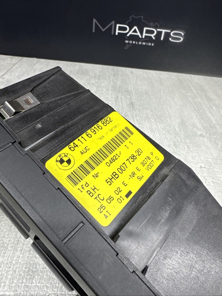 OEM 2001-2006 BMW M3 E46 3 SERIES AUTOMATIC CLIMATE CONTROL SWITCH 6916882