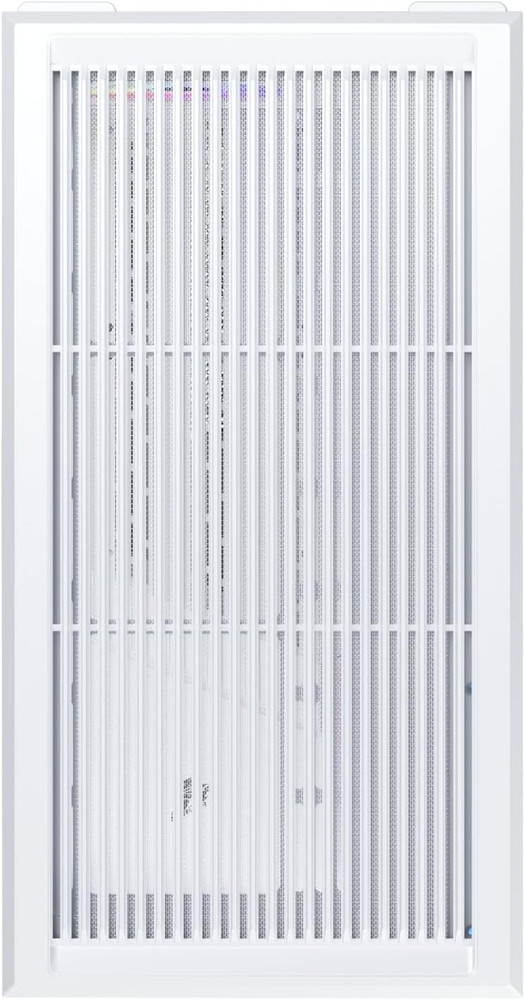 ATX PC Case for Gaming, White Mid Tower Computer Case with 4 Preinstalled ARGB P