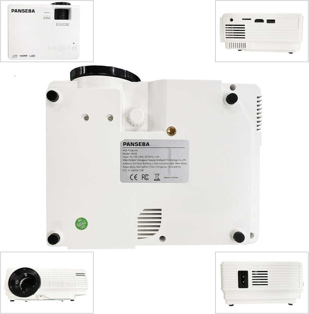 Compact 2025 Mini Projector with HDMI/USB & Bluetooth for Ultimate Entertainment