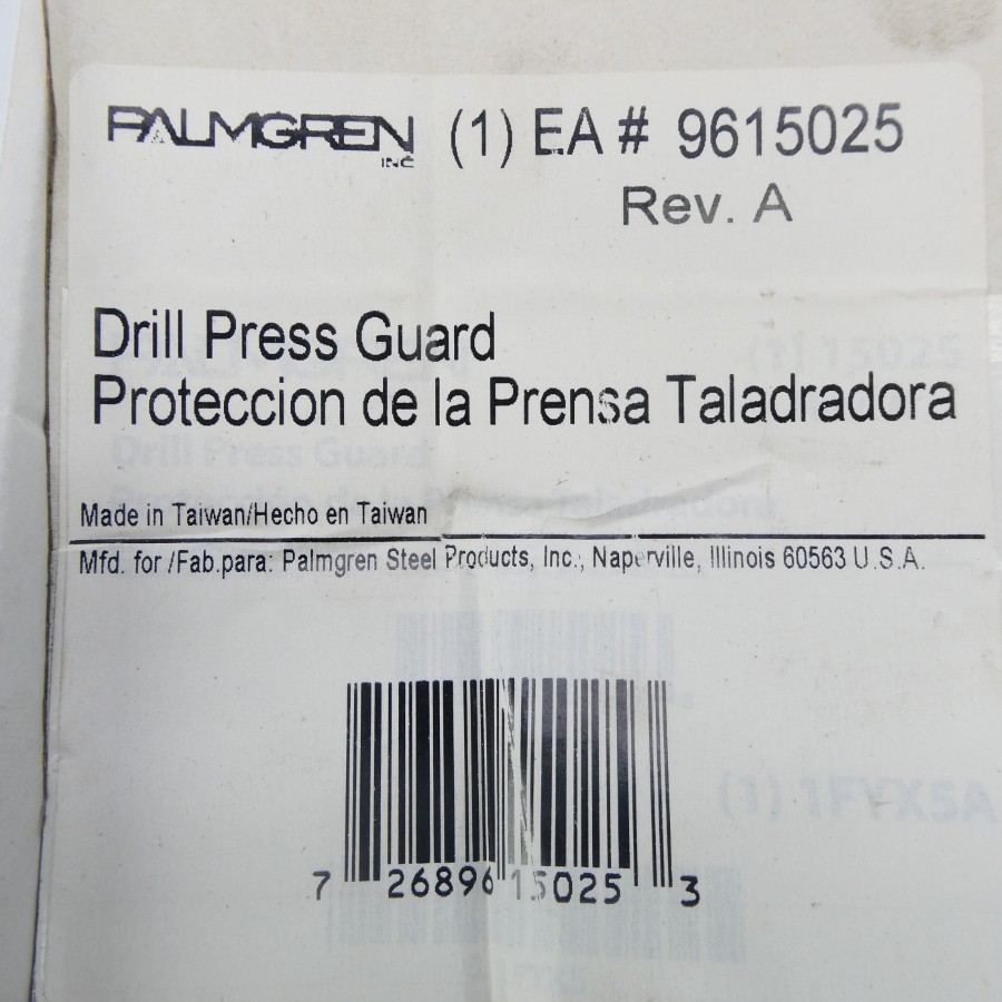 PALMGREN 9615025 REV. A NSMP