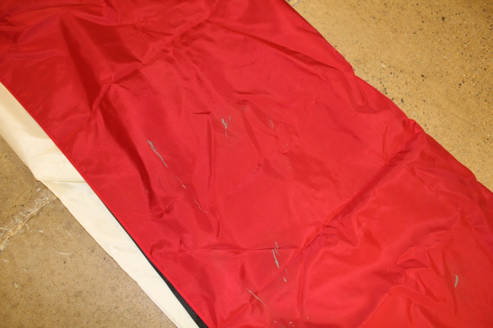 Large Egyptian Flag 9' x 14.75' Hangs Vertically Some Stains Well Made