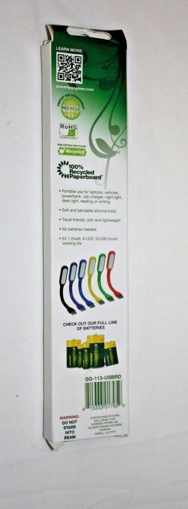 USB Portable LED Light Go Green Red GG-USBRD