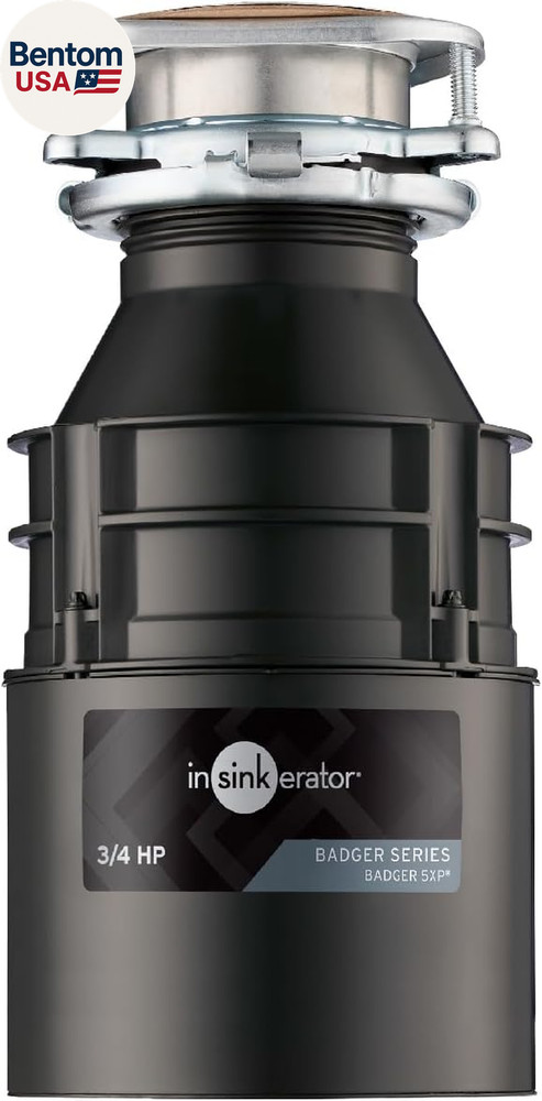 Badger 5XP Garbage Disposal, Standard Series 3/4 HP Continuous Feed Food Waste D