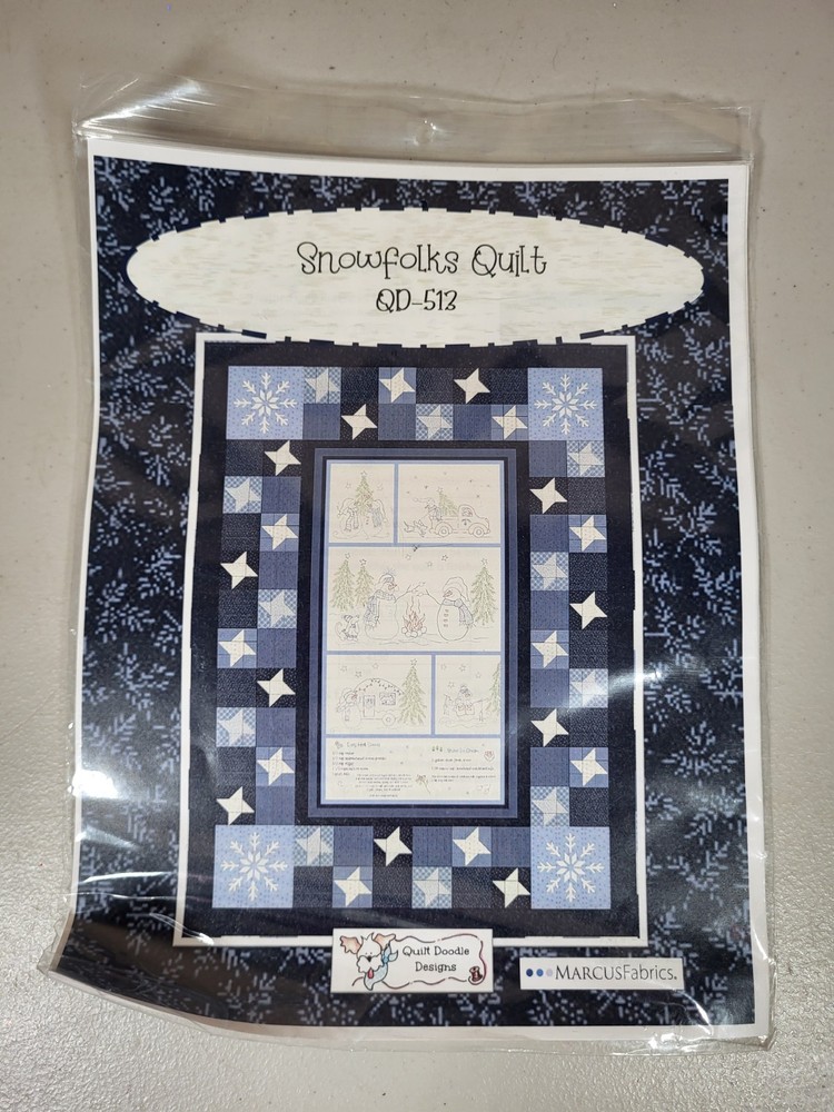 Snowfolks Quilt Pattern Marcus Fabrics QD-513