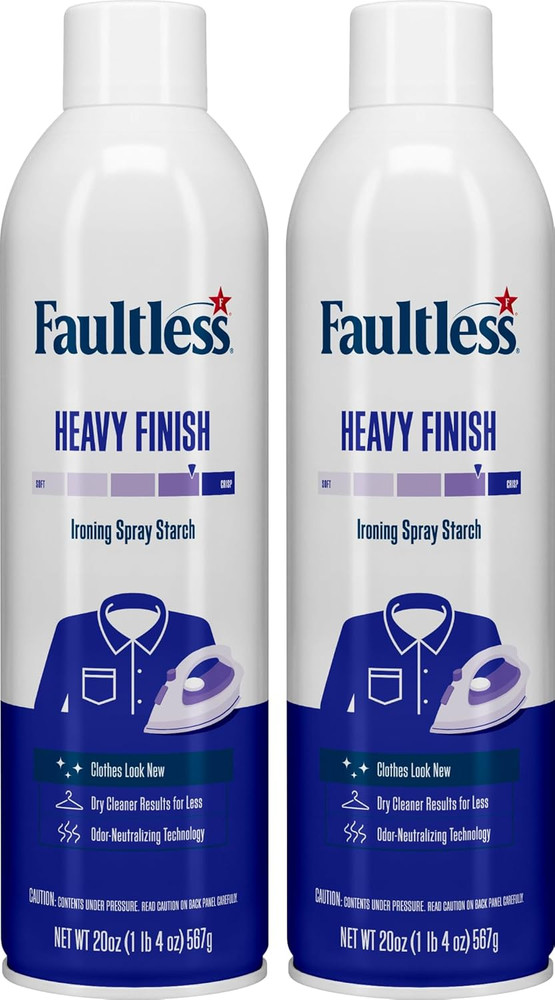 Heavy Finish , Ironing Spray Starch Pack of 2
