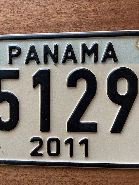 Panama 2011 License Plate # 951297