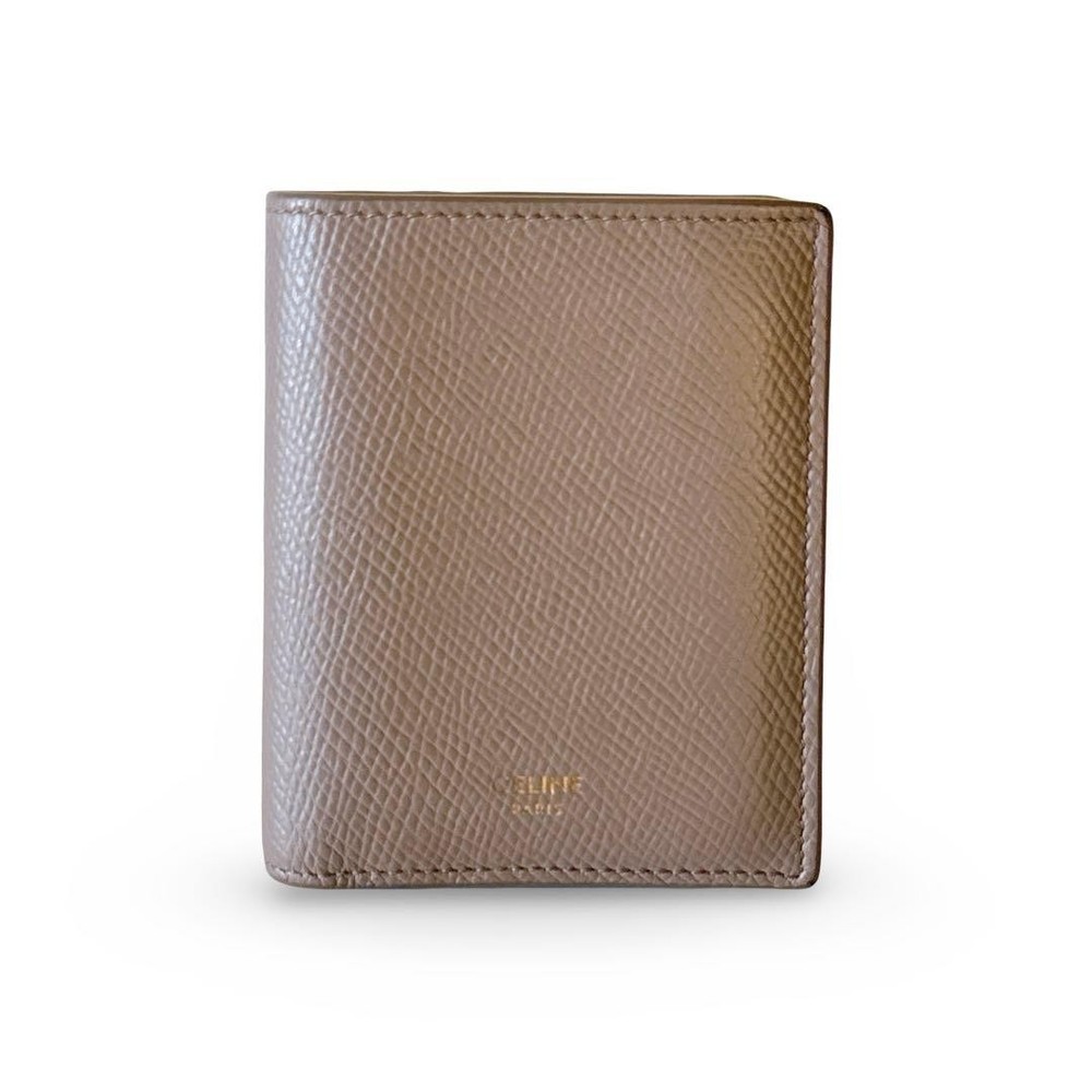 condition CELINE Compact Wallet Pebble Leather From Japan