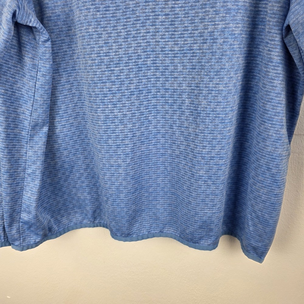 Vineyard Vines Performance Mens XL Blue Heathered Quarter Zip Pullover Sweater