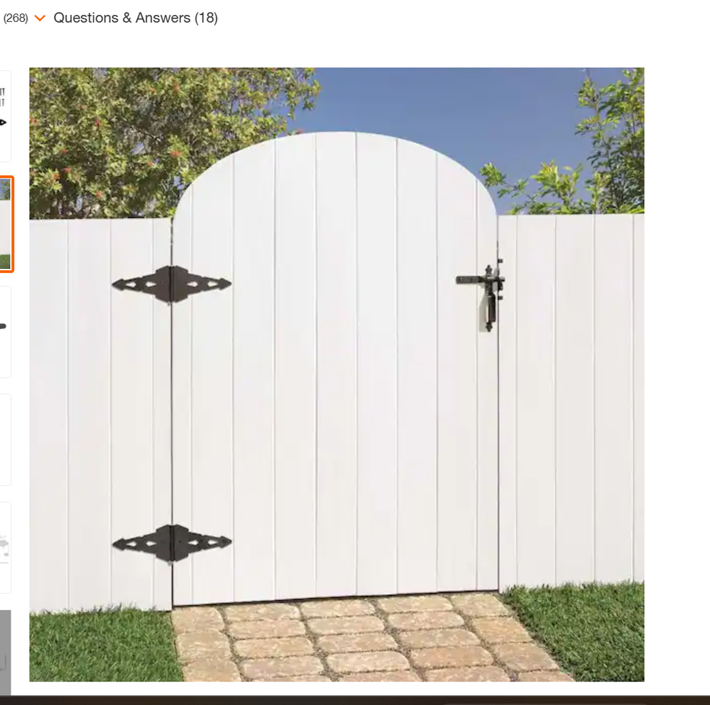 Everbilt Black Post Latch Gate Kit Decorative Hinges w/ Mounting Hardware 18101