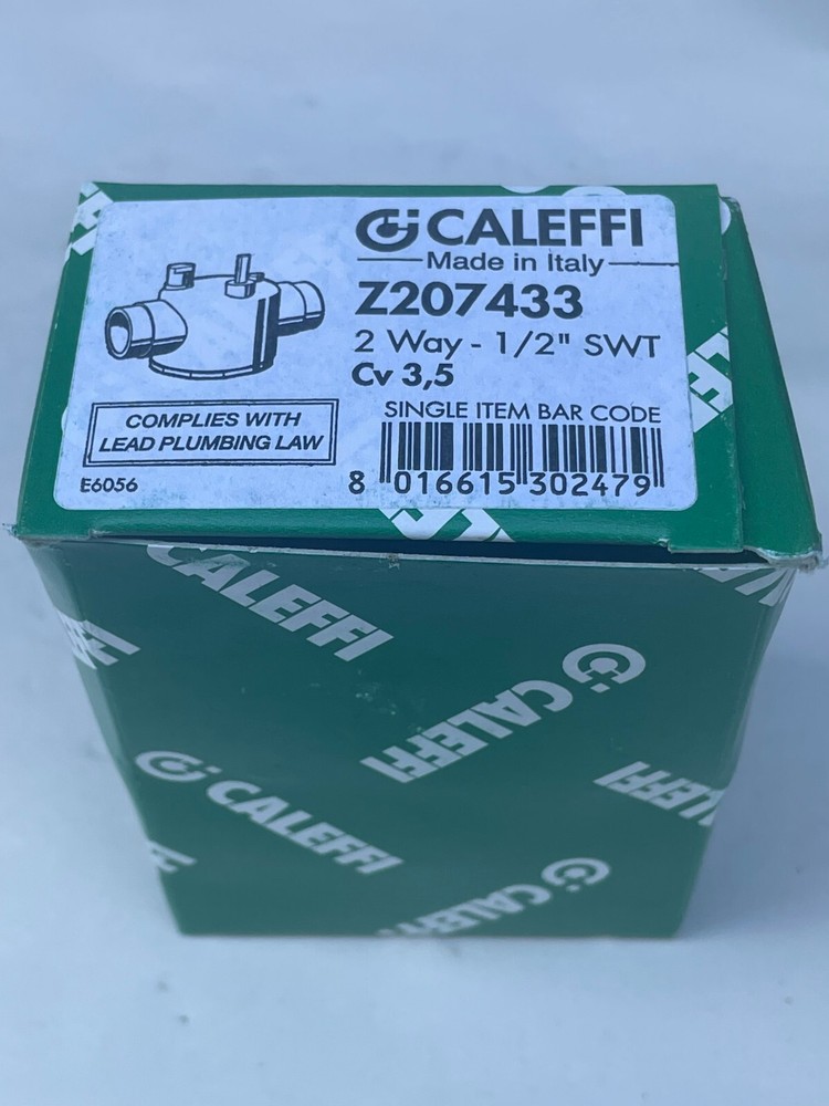 Caleffi - Z207433 - 2 Way -1/2" SWT CV3,5, Made in Italy