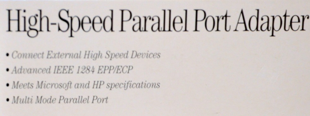 DTC Parallel Express – High Speed Parallel Port Adapter – IEEE 1284 EPP/ECP - NE