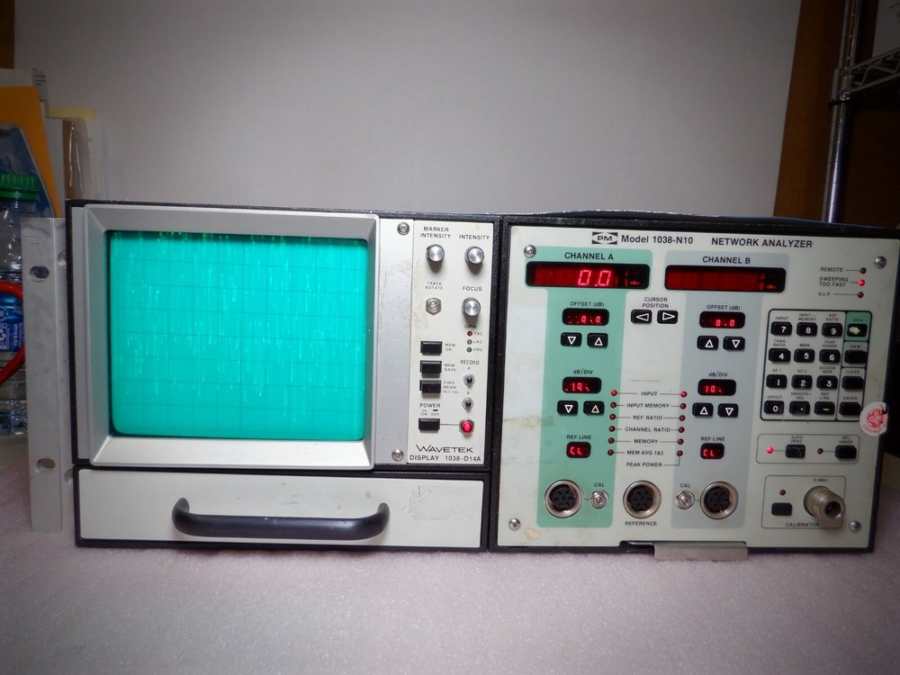 Wavetek PMI 1038-N10 1038-D14A Network Analyzer w/ Display
